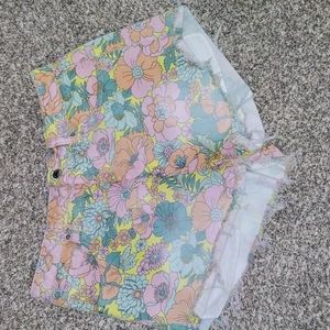 Multi-Color Jean Shorts